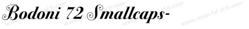 Bodoni 72 Smallcaps字体转换